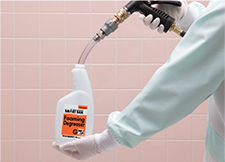 Direct dilution into squeeze and spray bottles.